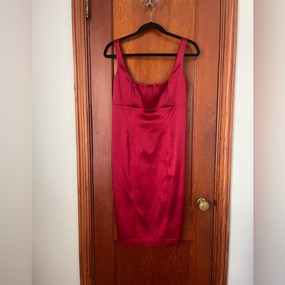 Calvin Klein Ruby Satin Midi Dress